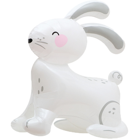 1.微笑站立兔-雪白(86*63cm)