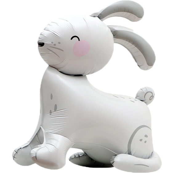 2.微笑站立兔-雲朵白(86*63cm)