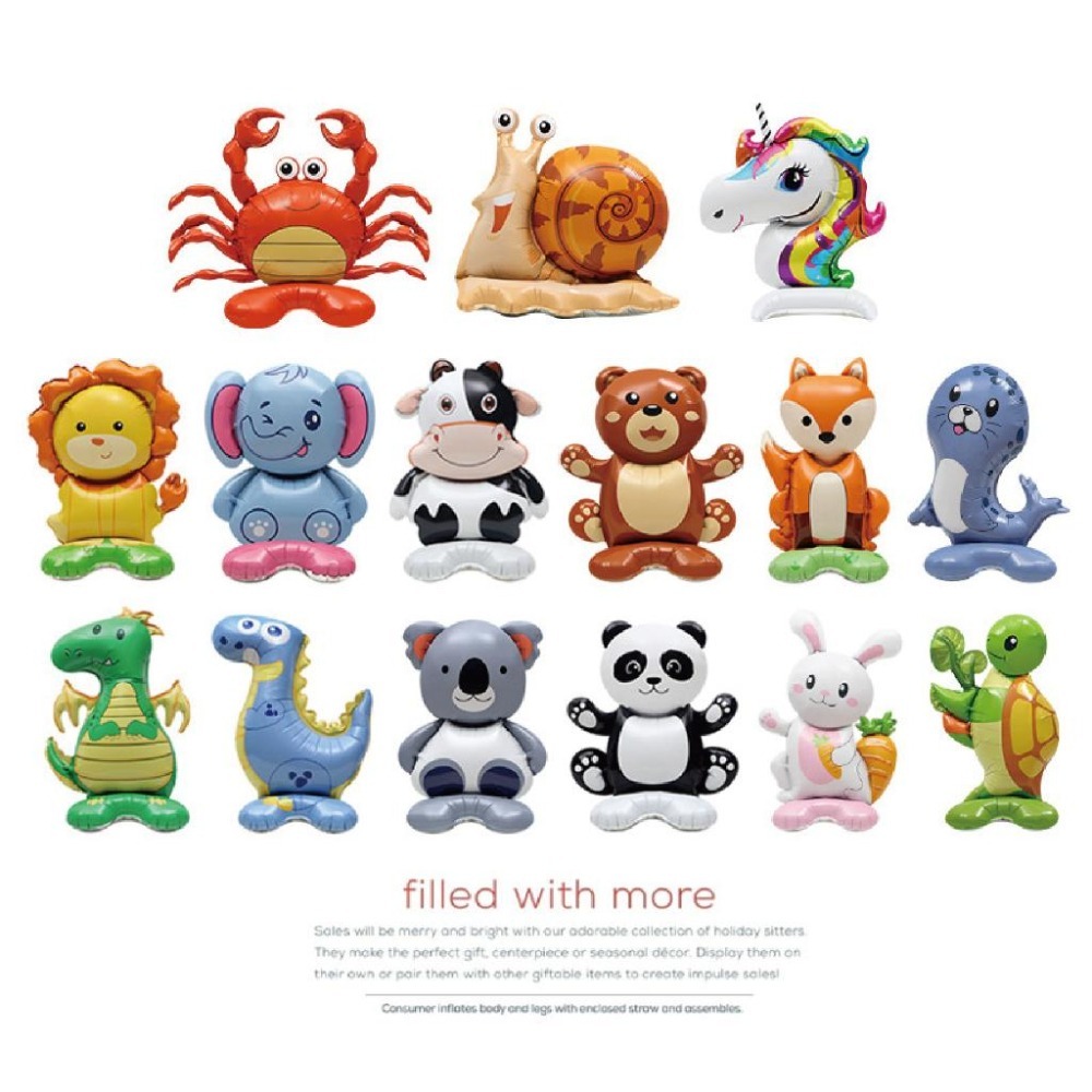 ★現貨-台灣★4D站立氣球 4D氣球 海洋 龍蝦 螃蟹 章魚 海豚 海馬 海報 海龜 畢業 生日佈置 高雄氣球店-細節圖8