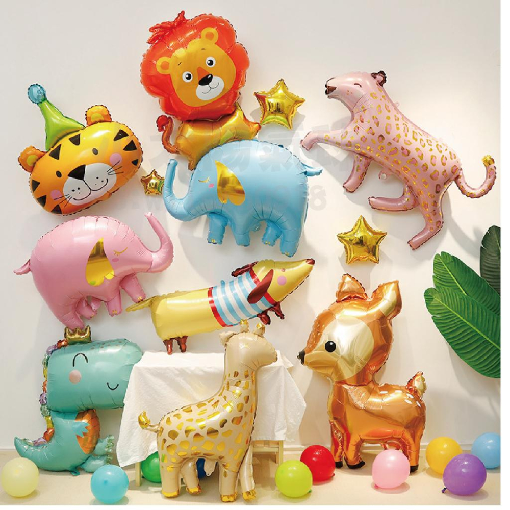 ★現貨-台灣★ 鹿氣球 梅花鹿 小路 聖誕節 聖誕鹿 禮物 4D站立氣球 焦糖色 可可色 奶油色 佈置 生日 動物 馴鹿-細節圖7