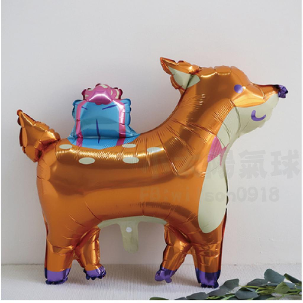 ★現貨-台灣★ 鹿氣球 梅花鹿 小路 聖誕節 聖誕鹿 禮物 4D站立氣球 焦糖色 可可色 奶油色 佈置 生日 動物 馴鹿-細節圖9