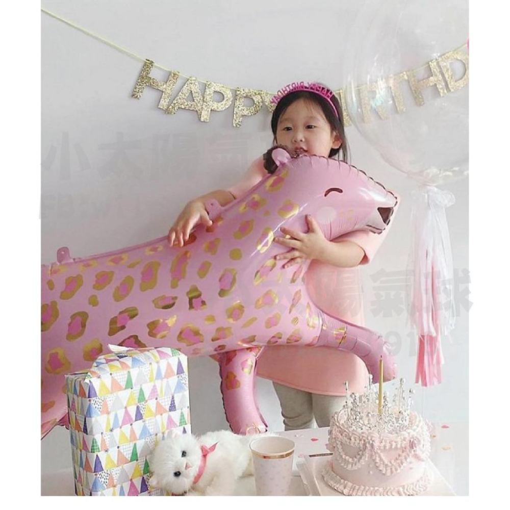 ★現貨-台灣★豹氣球 美洲豹 動物 獅子 森林 班紋 生日佈置 氣球 性別派對 kty氣球佈置 夜店 酒吧 派對 金錢豹-細節圖3