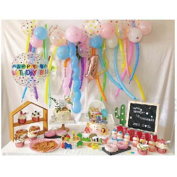 ★現貨-台灣★4D生日圓球 22吋 正圓 立體氣球 生日佈置 氣球布置 抓週 周歲 小雛菊 透明圓球 網美照 網紅背景-細節圖7