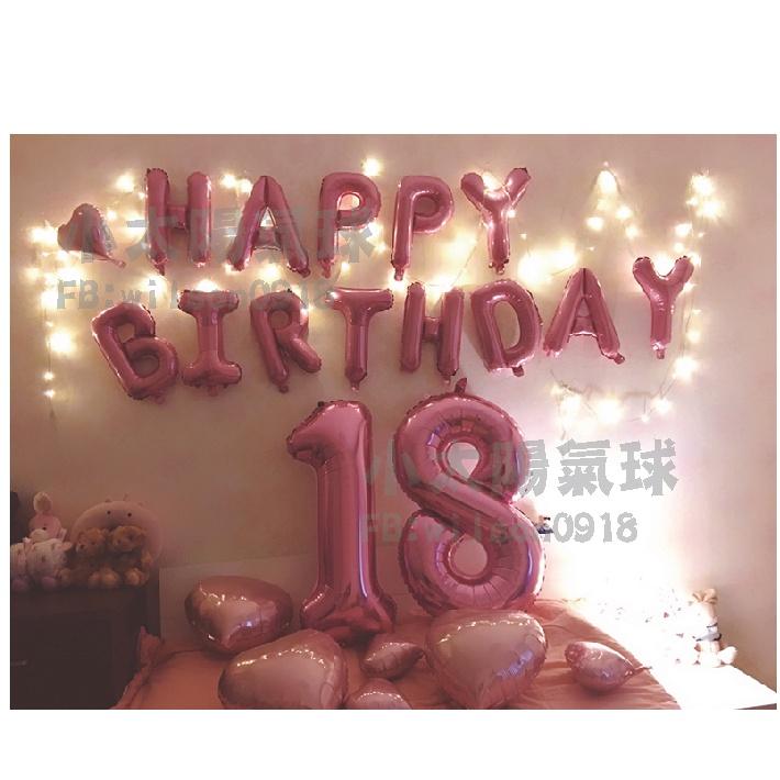 ★現貨-台灣★粉色數字氣球  16 32 40吋 數字氣球 桃色 美版 生日氣球 氣球 布置 生日 歲數氣球 網美 網紅-細節圖7