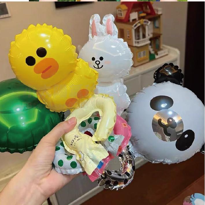★現貨-台灣★/氣球手環 生日氣球 生日布置 禮物 派對 動物手環 小孩玩具 小雛菊 熊 豬 狗 老虎 兔子 太空人-細節圖7