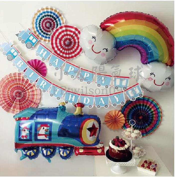 ★現貨-台灣★/火車氣球/飛機/戰車/汽車/警車/救護車/吊車/砂石車/軌道/校車/氣球/生日佈置/派對/氣升/周歲-細節圖8