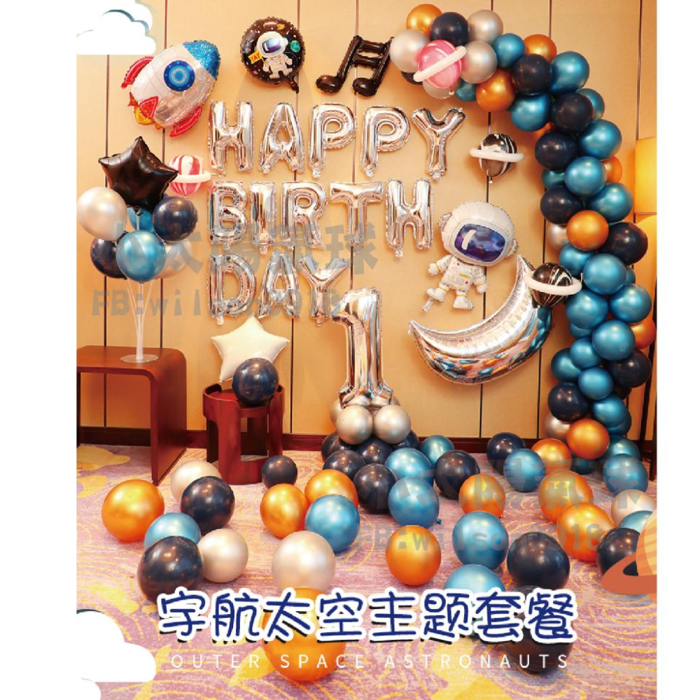 ★現貨-台灣★太空氣球2 火箭氣球 宇宙 飛碟 生日氣球 遊戲 太空船 飛碟 外星人 月亮 星空 衛星 4D 站立氣球-細節圖4