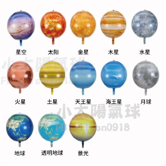 ★現貨-台灣★4D星球氣球 太陽 月球 水星 金星 木星 天王星 海王星 冥王星 銀河 地球 宇宙 太空 行星 彗星-細節圖3