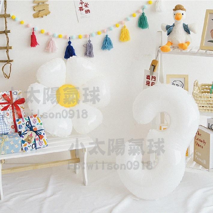 ★現貨-台灣★白色數字氣球 16 32 40吋 數字氣球 白色 美版 生日氣球 氣球 布置 生日 歲數氣球 網美 網紅-細節圖6