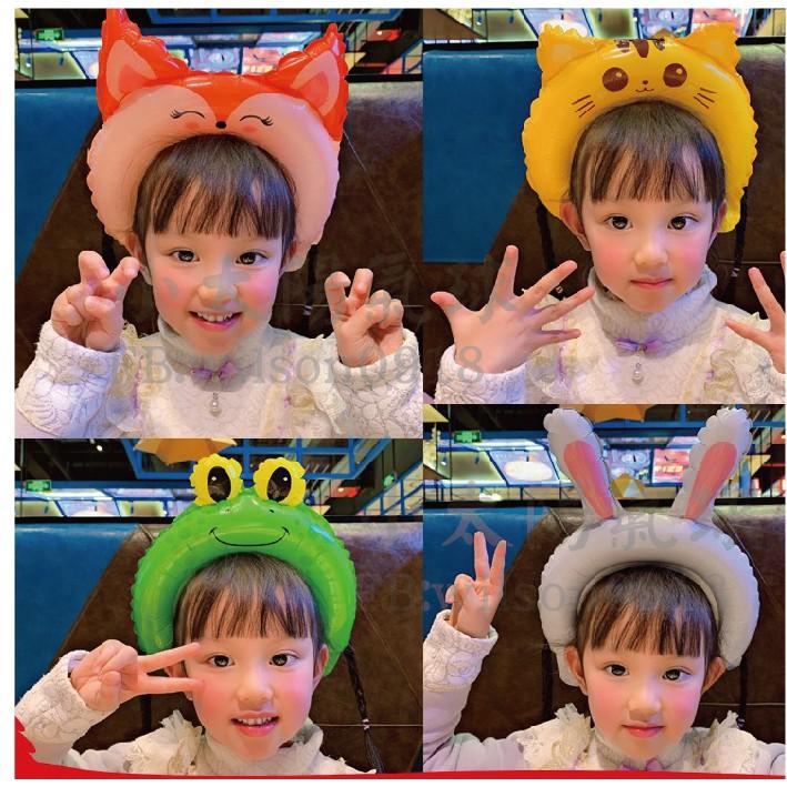 ★現貨-台灣★髮箍 生日氣球 生日布置 周歲布置/生日佈置/周歲佈置/造型生日帽/小孩生日帽/粉色/派對-細節圖4