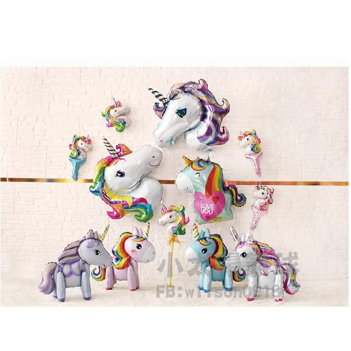 ★現貨-台灣★/獨角馬氣球 彩虹馬 4D站立氣球 獨角獸/小馬/鋁箔氣球/生日/生日佈置/婚禮/求婚/周歲/站立-細節圖7