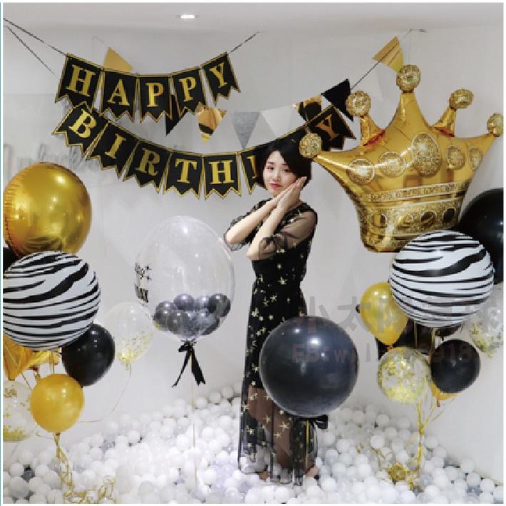 ★現貨-台灣★皇冠氣球 開幕佈置 生日氣球 周年慶 網美氣球 金色 黑色 玫瑰金 銀色 藍色 粉色 皇冠 公主 國王-細節圖6