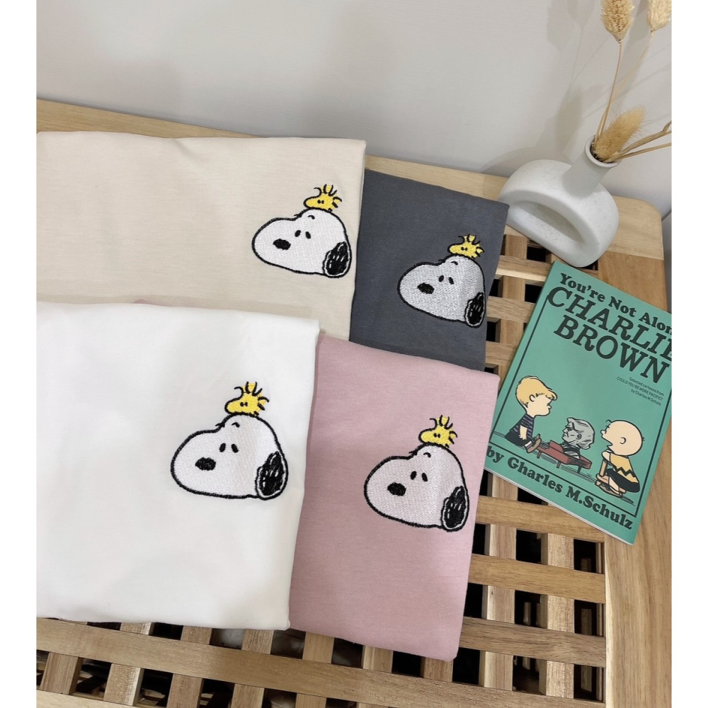 S.C優衣館 正韓 夏季上衣 萌犬圖樣 短袖上衣 短T 落肩 修飾款 T恤 休閒風 減齡 現貨女裝-細節圖3