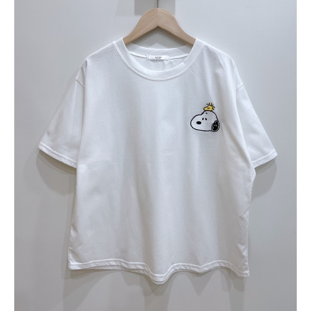 S.C優衣館 正韓 夏季上衣 萌犬圖樣 短袖上衣 短T 落肩 修飾款 T恤 休閒風 減齡 現貨女裝-細節圖4