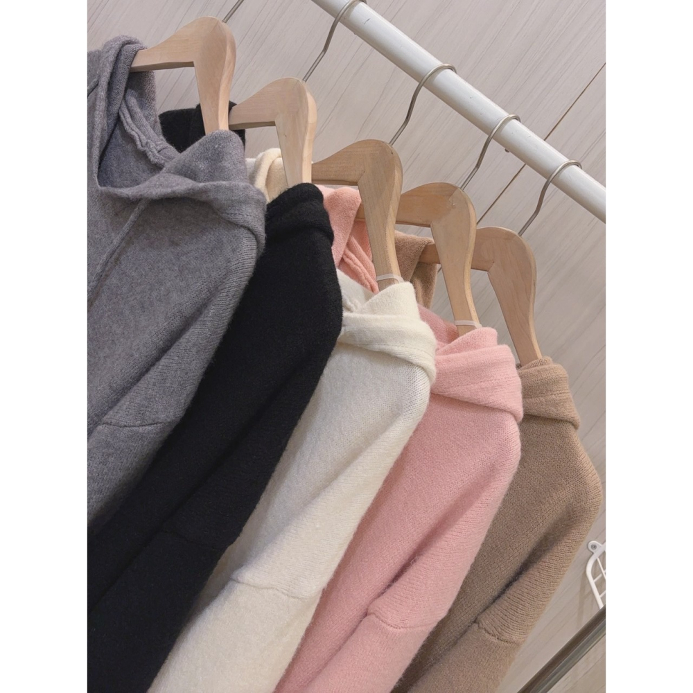 S.C優衣館 綿羊絨 長版洋裝 連帽 長洋裝 長袖 長裙 連身裙 減齡款 前口袋 休閒款 冬裝 裙裝 保暖 現貨女裝-細節圖6