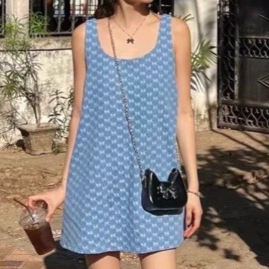 S.C優衣館 約會必備款 心機美背 後綁帶 牛仔洋裝 背心洋裝 甜美系 裙裝 牛仔裙 小洋裝 現貨 女裝-規格圖6