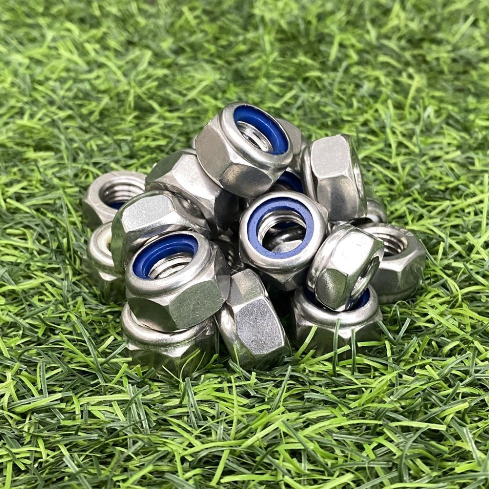 螺帽 螺母 M3 M4 M5 M6 M8 M10 M12 防鬆螺帽 螺絲帽 白鐵 不鏽鋼 不銹鋼 六角螺帽 六角螺母-細節圖2