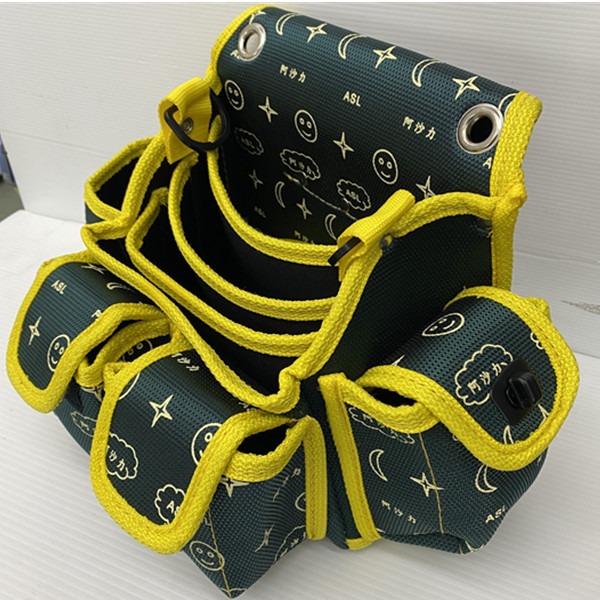 (阿沙力5+2格釘袋) 釘袋 工具袋 工具包 腰包 工具腰包 工作包 電工袋 零件包 收納袋 木工釘袋 板模釘袋 置物袋-細節圖2