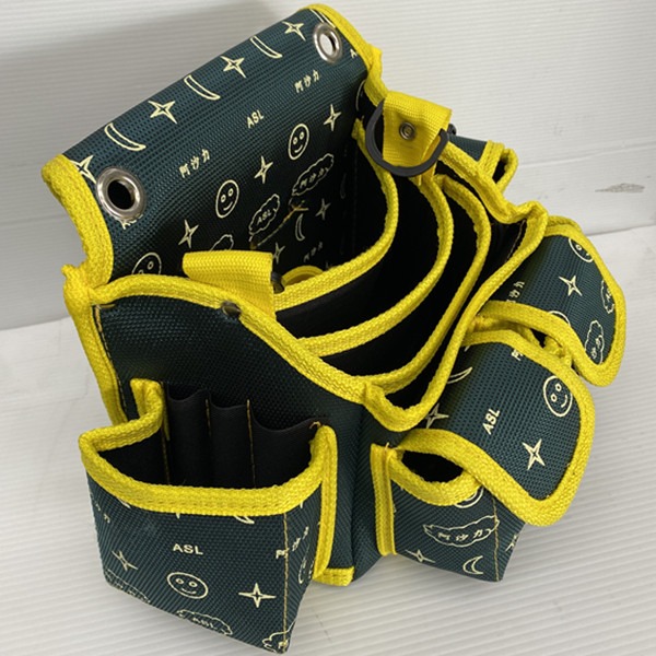 (阿沙力5+2格釘袋) 釘袋 工具袋 工具包 腰包 工具腰包 工作包 電工袋 零件包 收納袋 木工釘袋 板模釘袋 置物袋-細節圖3