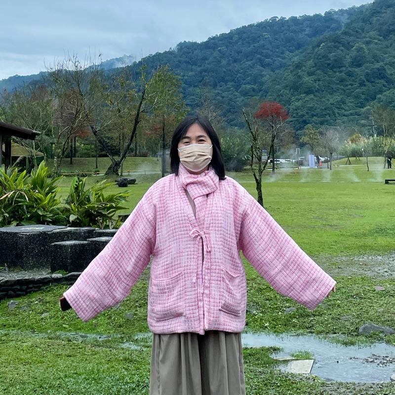 ｛手作家園｝原尺寸紙型雙面改良日式和服外套+簡約保暖圍巾組/單一尺寸XL男女共版彩色講義-細節圖2
