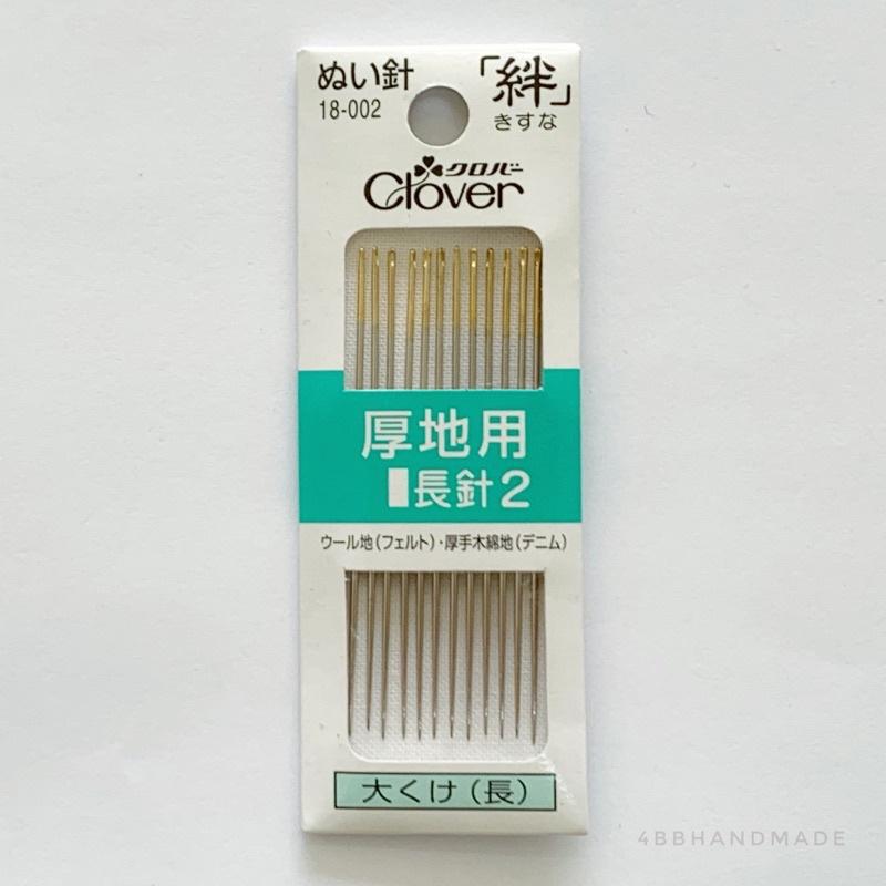 ｛手作家園｝日本Clover可樂牌手縫針 絆 縫紉針 普通用 長針2號針-細節圖2