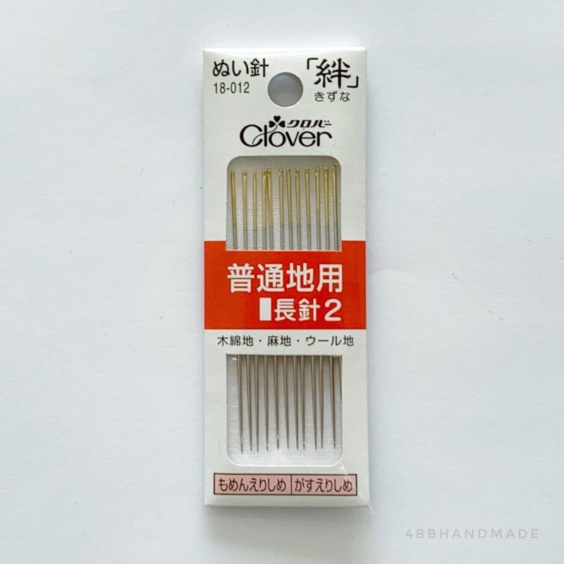 ｛手作家園｝日本Clover可樂牌手縫針 絆 縫紉針 普通用 長針2號針-細節圖3