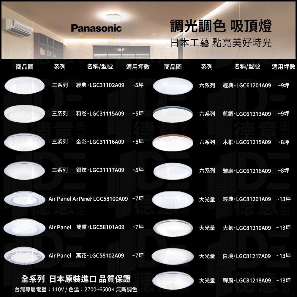 🔥 實體店面 Panasonic 日本製 保固5年 國際牌 吸頂燈 LED 遙控吸頂燈 和卷 LGC31115A09-細節圖6