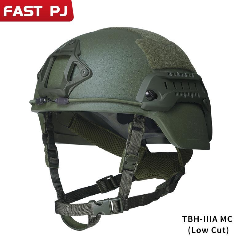 老吳網路拍賣 /多色可選/可抗手槍彈黑色戰術MICH2000高分PE聚乙烯多功能頭盔2級防彈盔戶外出國防身外銷南非軍工品-細節圖3