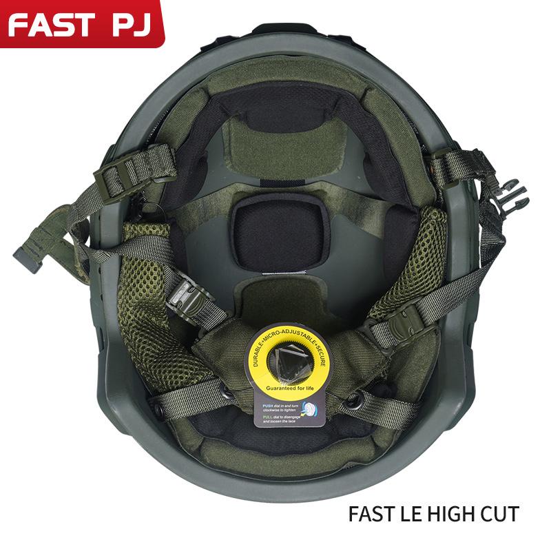 老吳網路拍賣 /多色可選/可抗手槍彈黑色戰術MICH2000高分PE聚乙烯多功能頭盔2級防彈盔戶外出國防身外銷南非軍工品-細節圖4