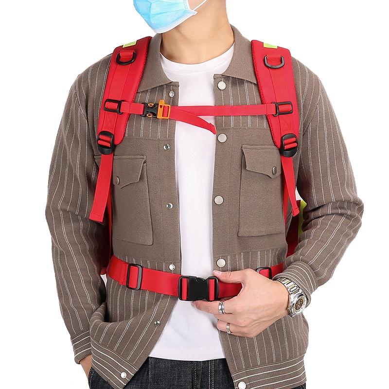 老吳網路拍賣 / 急救雙肩四方大包(紅/藍)/台灣店家 有保障-細節圖3