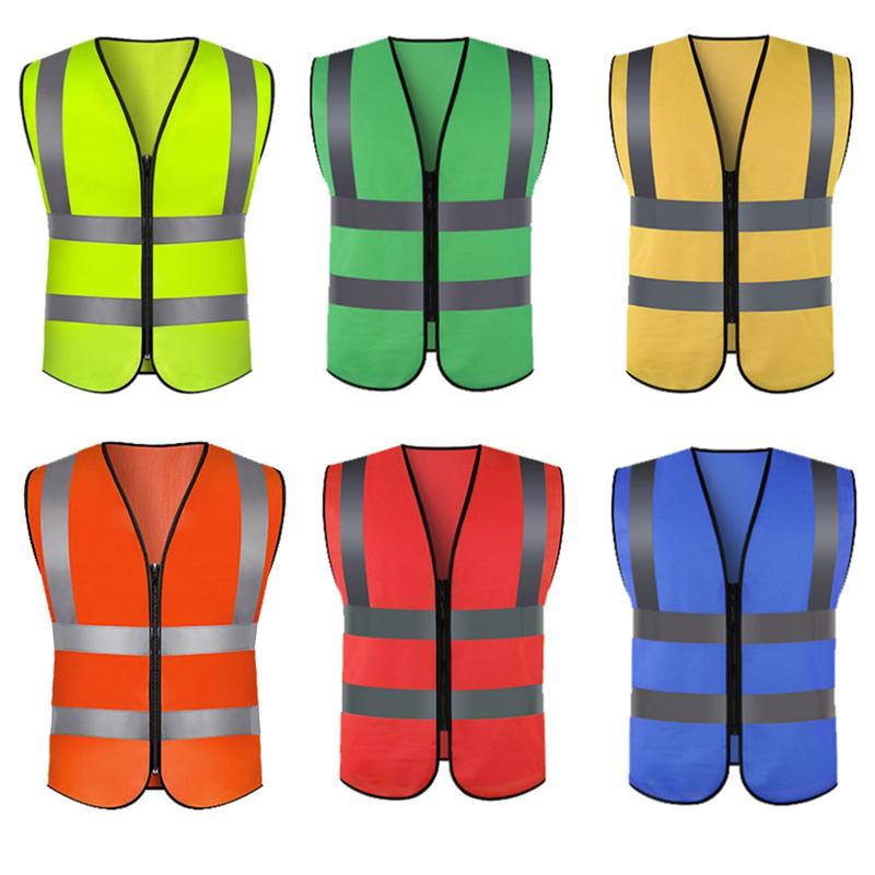 可印LOGO反光背心,工安必備反光背心安全反光馬甲熒光綠黃色背心施工建築路政環衛勞保夜間騎行服定製-細節圖9