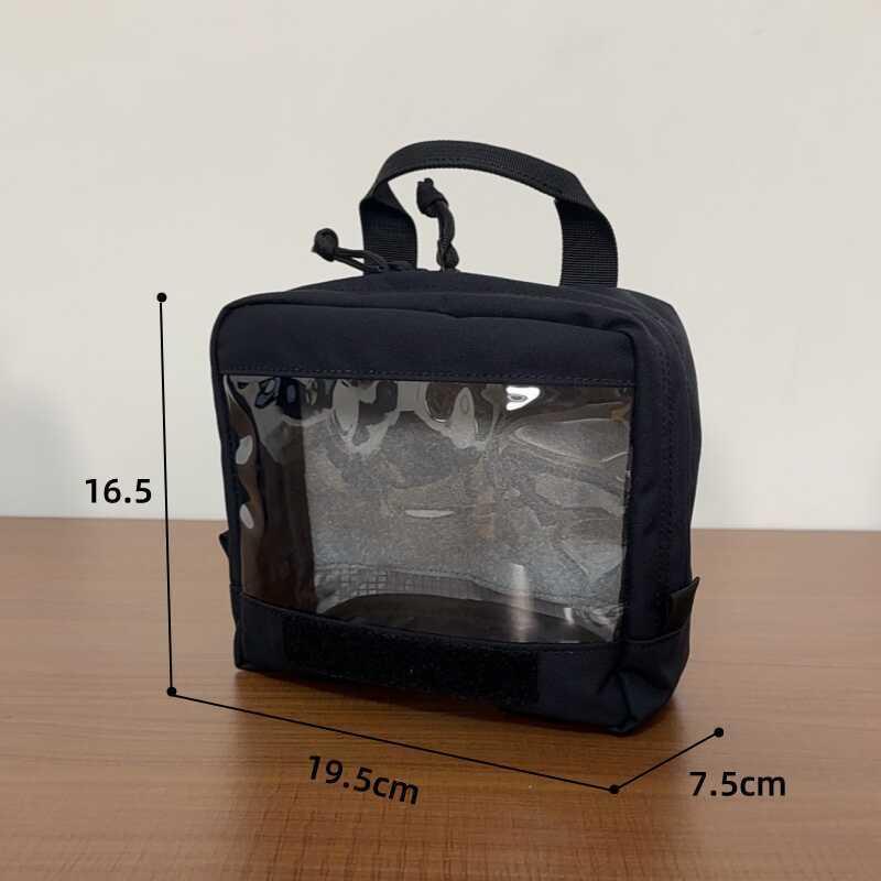 急救包 魔鬼氈副包 戰術透明副包 簡易內掛附件袋收納袋 戰術附件包搭配鳥包魔術貼-細節圖5