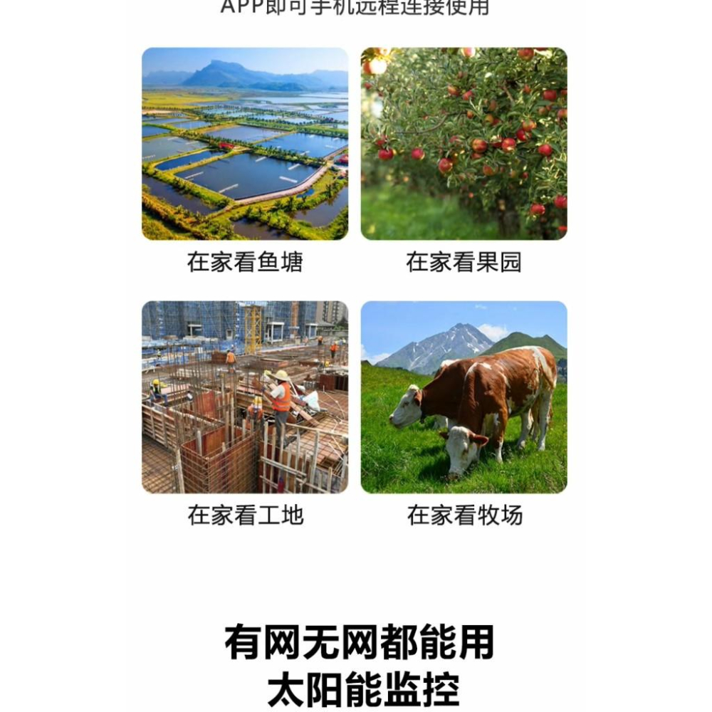 太陽能監視器 雙鏡雙燈源 4g sim卡監視器/適合現場沒電的/無人看管地方-細節圖3