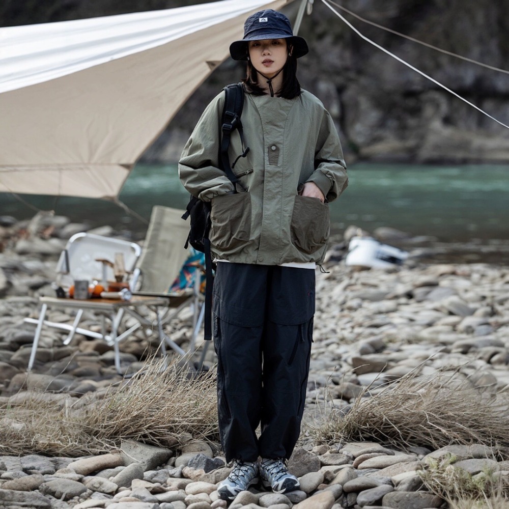 MUTTER｜日系 機能 戶外 多口袋 復古圓領 夾克 工裝外套-細節圖7