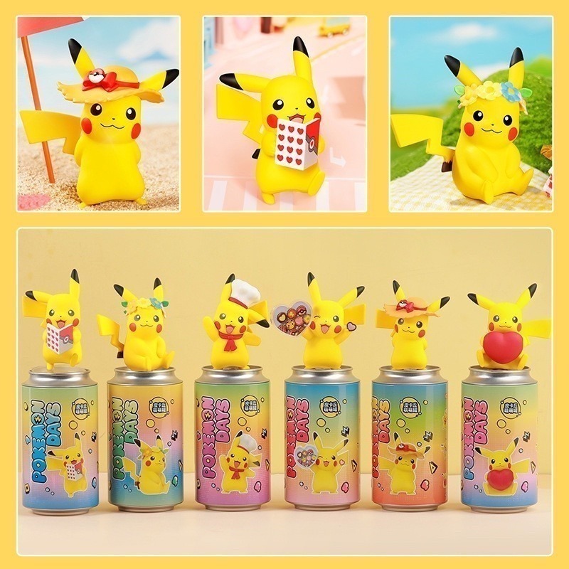 【喵喵屋|24H出貨】Pokemon 寶可夢 萌萌罐 皮卡丘 公仔 神奇寶貝 禮物 盲盒 筆筒 貼紙 蛋糕 擺飾-細節圖9
