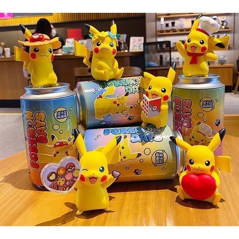 【喵喵屋|24H出貨】Pokemon 寶可夢 萌萌罐 皮卡丘 公仔 神奇寶貝 禮物 盲盒 筆筒 貼紙 蛋糕 擺飾-細節圖10