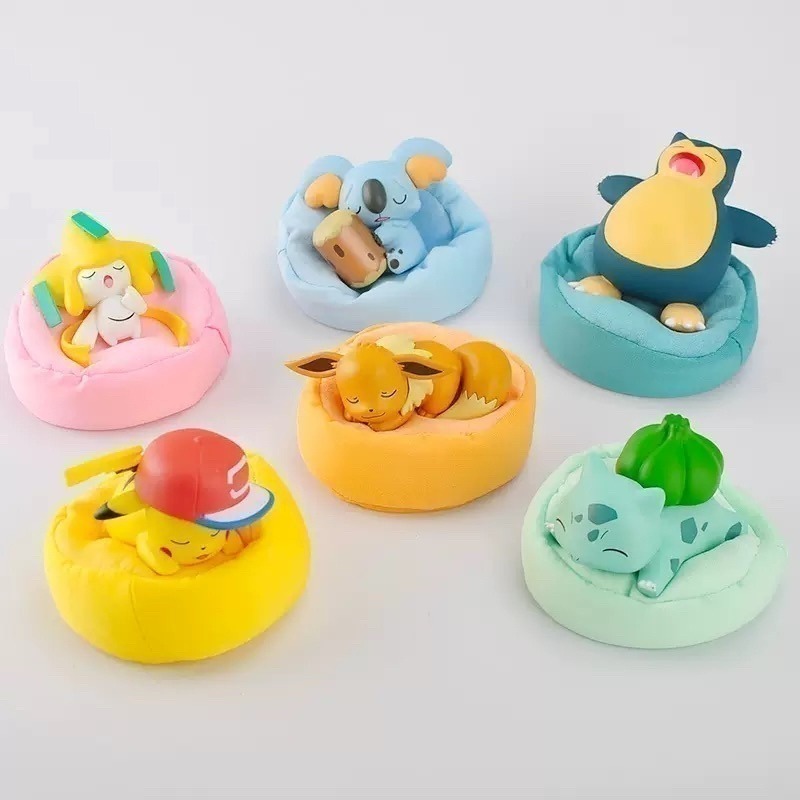 【喵喵屋|711同款】寶可夢 睡眠 盲盒 皮卡丘 妙蛙種子 卡比獸 伊布 樹袋尾熊 基拉祈 神奇寶貝 公仔 睡姿擺件-細節圖7