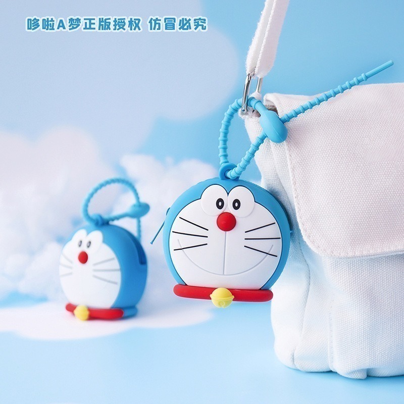 【喵喵屋|24H出貨】哆啦A夢 零錢包 掛件 吊飾 小叮噹 錢包 背包 公仔 生日 鑰匙圈 硬幣包 收納包-細節圖2