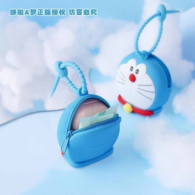 【喵喵屋|24H出貨】哆啦A夢 零錢包 掛件 吊飾 小叮噹 錢包 背包 公仔 生日 鑰匙圈 硬幣包 收納包-細節圖3