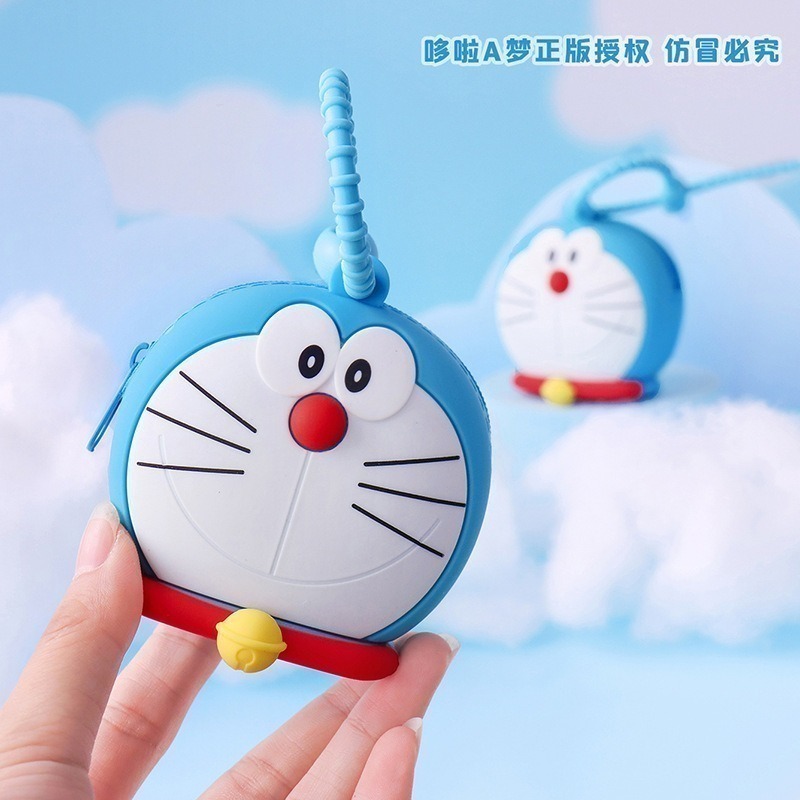 【喵喵屋|24H出貨】哆啦A夢 零錢包 掛件 吊飾 小叮噹 錢包 背包 公仔 生日 鑰匙圈 硬幣包 收納包-細節圖4