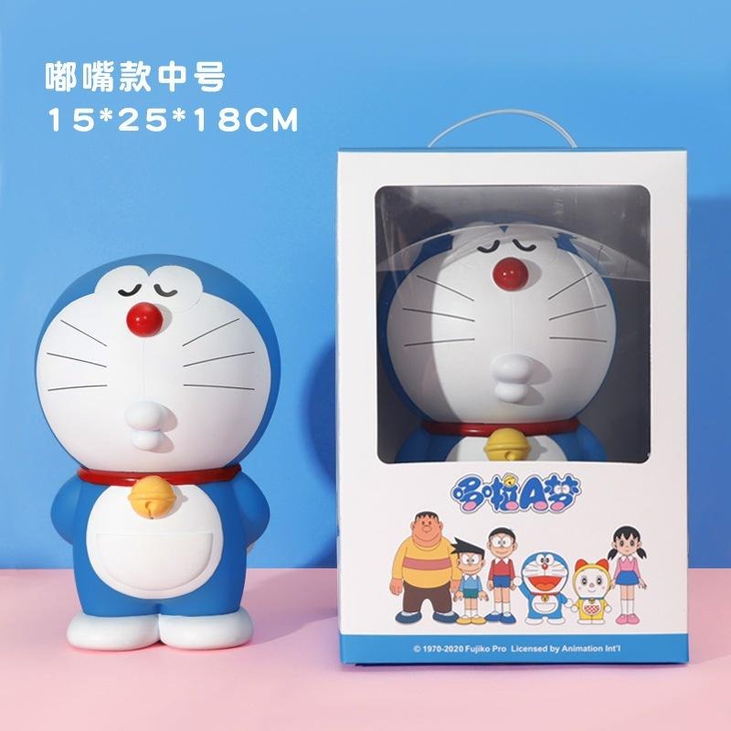 【喵喵屋|24H出貨】哆啦A夢 中號 小號 存錢罐 撲滿 存錢筒 哆啦A夢 小叮噹 大容量 存錢好夥伴 理財 公仔-細節圖2