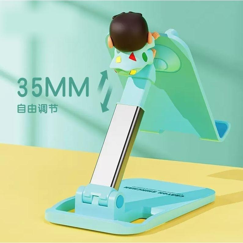 【喵喵屋|24H出貨】蠟筆小新 可摺疊伸縮  可當平板支架 電腦支架 公仔 生日 追劇幫手 情侶 禮物 懶人支架-細節圖9