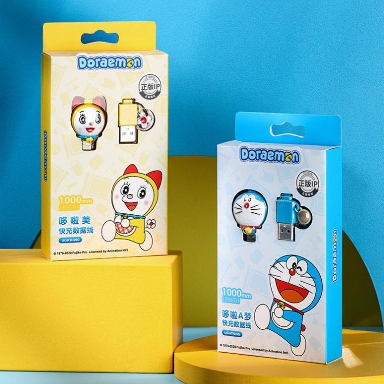 【喵喵屋|24H出貨】哆啦A夢 快充數據線 哆啦美 小叮噹 usb 車用 tpc 充電線 傳輸線 轉Lightning-細節圖3