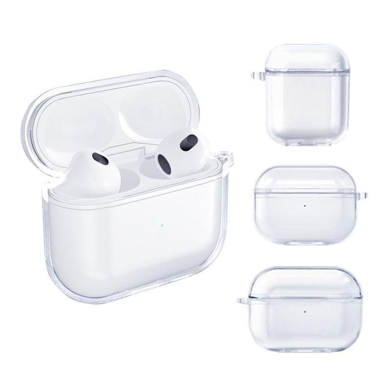 【喵喵屋】高透耳機保護套 升級款TPU全透明 適用蘋果耳機 AirPods Pro/1/2/3 4加厚保護殼-細節圖3