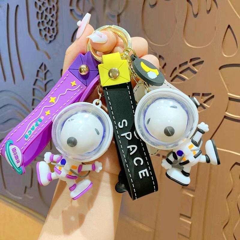 正版 史努比 Snoopy 太空系列 宇航員 鑰匙圈 掛件 太空人  聖誕禮物 交換禮物 生日 情侶 鑰匙扣-細節圖5
