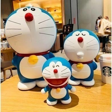 【喵喵屋|24H出貨+送哆啦鑰匙圈】全系列 財神 招財貓 銅鑼燒 存錢罐 撲滿 存錢筒 哆啦A夢 小叮噹 大容量 公仔-細節圖7