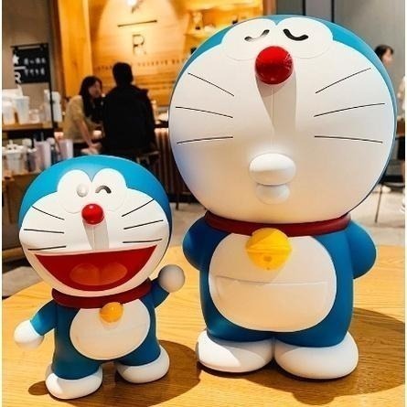 【喵喵屋|24H出貨+送哆啦鑰匙圈】全系列 財神 招財貓 銅鑼燒 存錢罐 撲滿 存錢筒 哆啦A夢 小叮噹 大容量 公仔-細節圖8