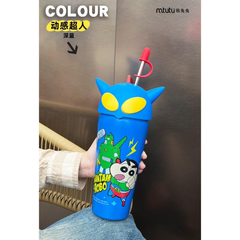 正版 蠟筆小新 大頭冰霸保溫杯 保冷杯 冰霸杯 冷冷杯 不鏽鋼 隨身杯 隨行杯 環保杯 水壺 可愛 杯子-細節圖9