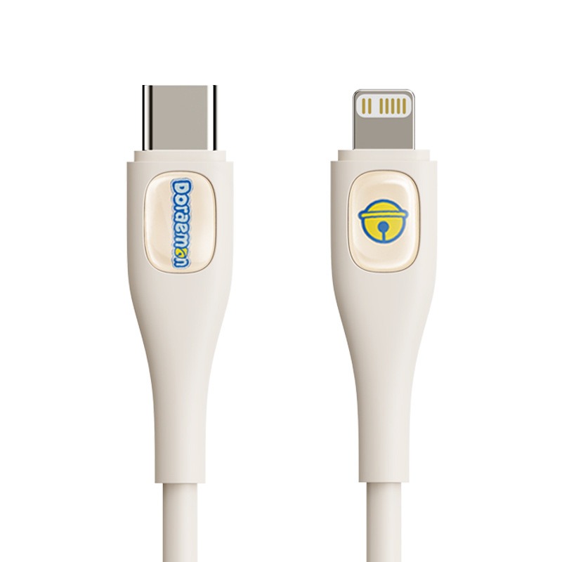 正版 哆啦A夢 雙頭快充線 小叮噹 充電線 數據線 傳輸線  type-c USB Lightning 手機 電腦 送禮-規格圖9