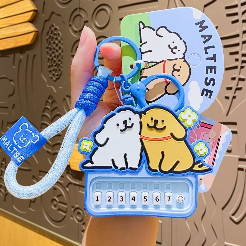 【喵喵屋|24H出貨】線條小狗 全系列 公仔 鑰匙圈 翻頁動畫機 送你小心心 翻轉 掛飾 鑰匙扣 線條狗 可愛小狗-規格圖9